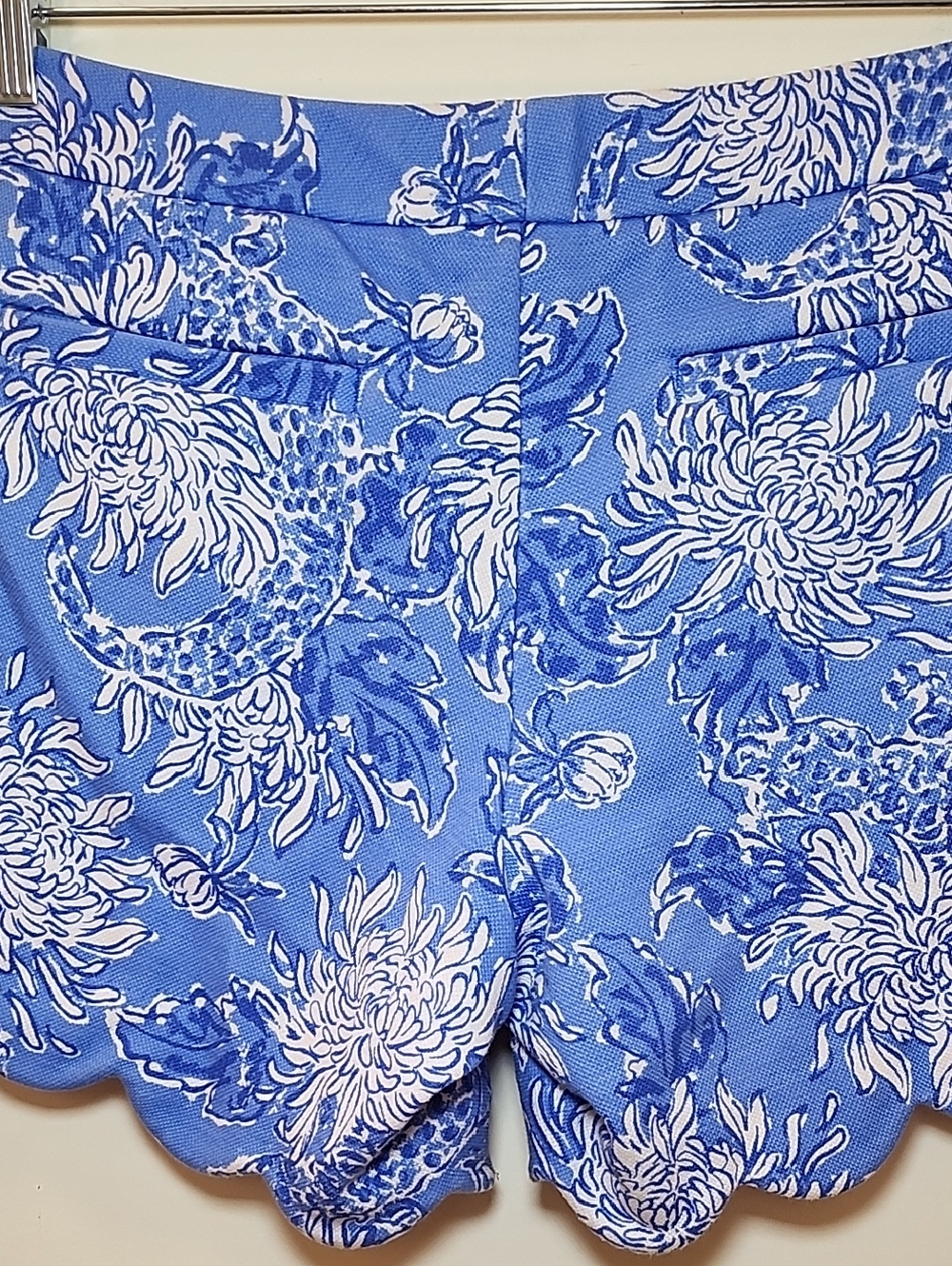Lilly Pulitzer Buttercup Knit Short Boca Blue Croc It And Lock It Size 6 - Picture 14 of 16